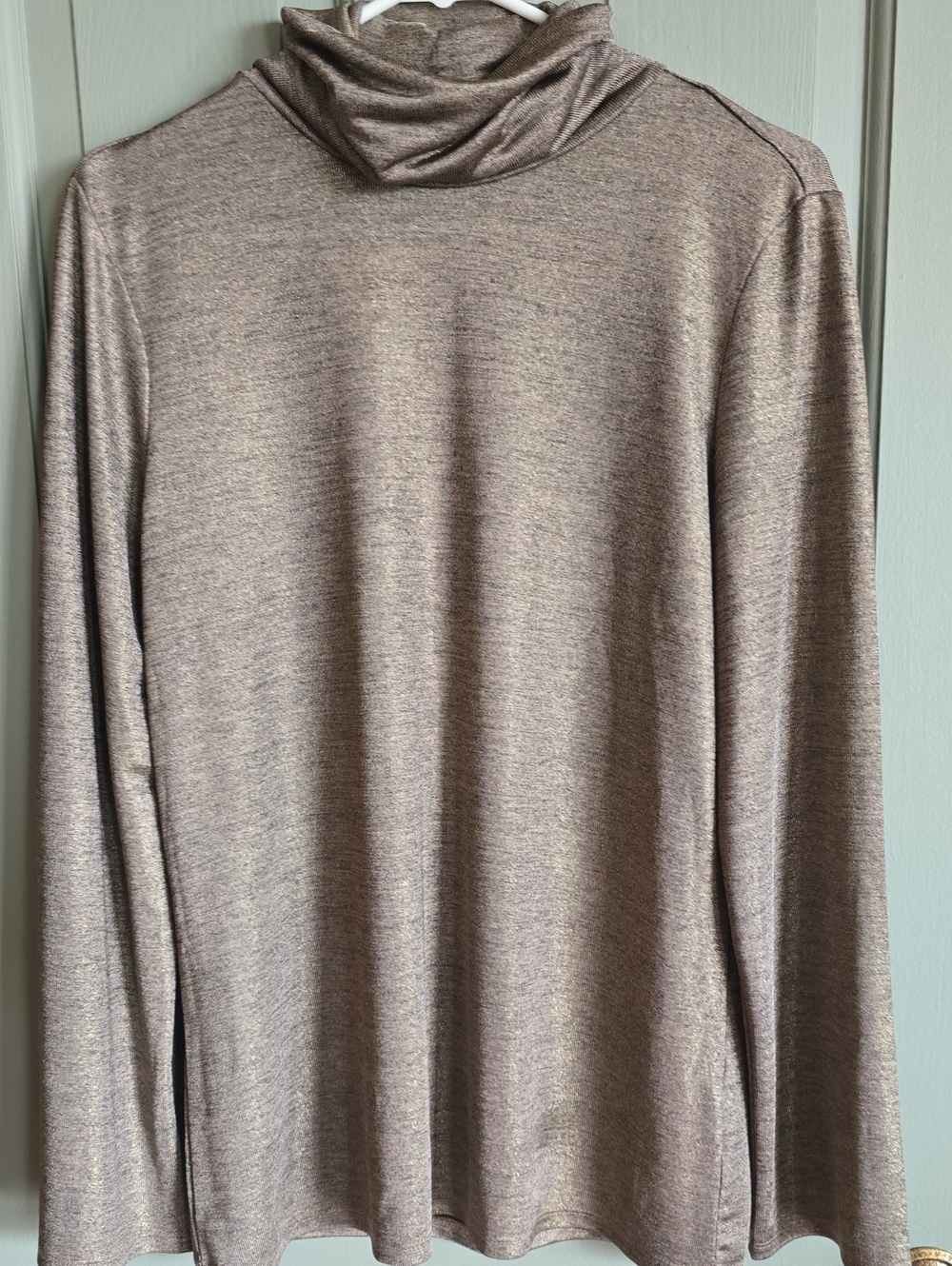 WOMENS Long-Sleeve Lightweight Turtleneck Sweater - Taupe